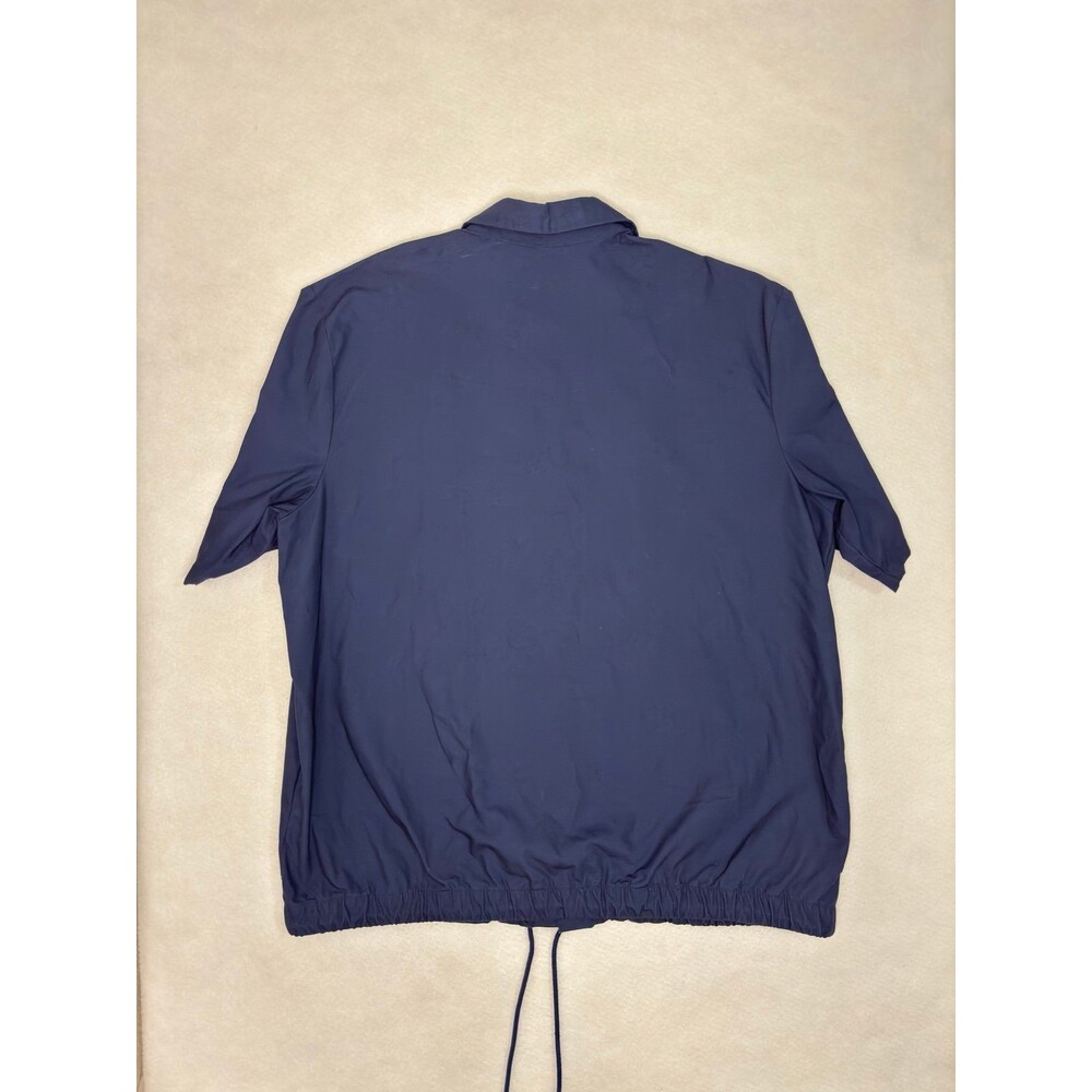 Nike Club Men's Oxford Short Sleeve Button Down Shirt Drawstring Navy Blue L - Picture 2 of 6